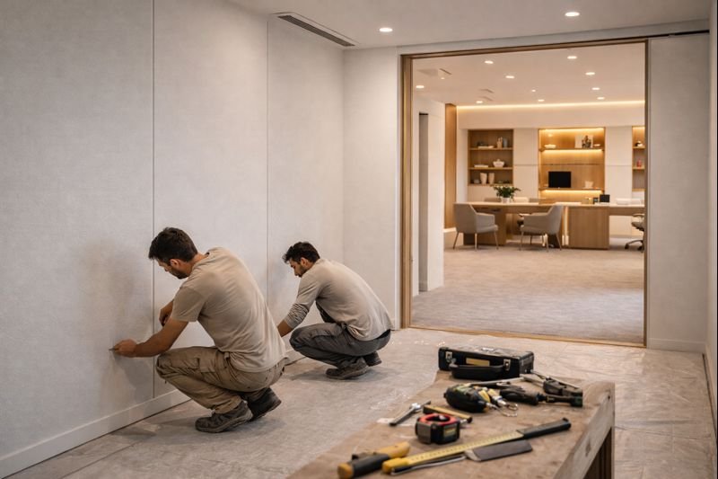 Travaux de construction commerciale